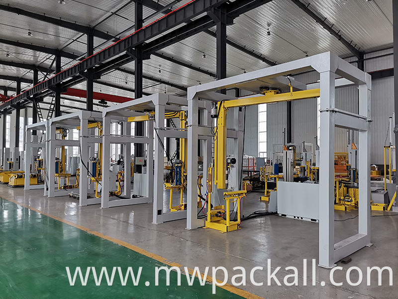 Automatic Rotary Arm Stretch Wrapping Machine for large box packaging and heavy goods packing